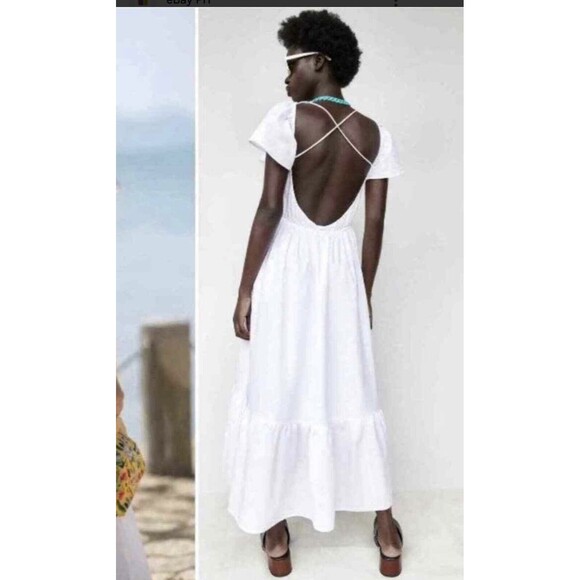 Zara White Maxi Dress - Picture 4 of 11